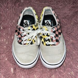 Vans Checkered and Leopard Sneakers